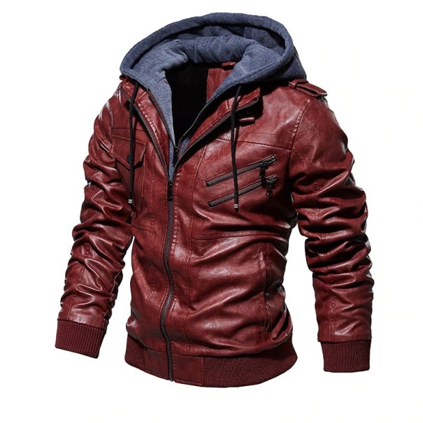 Veste en cuir pour homme S23 L 1