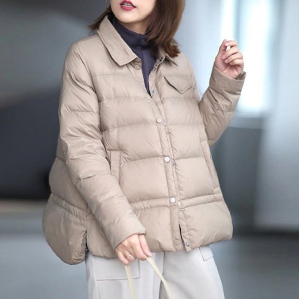 Veste en duvet pour femmes P1876 beige S