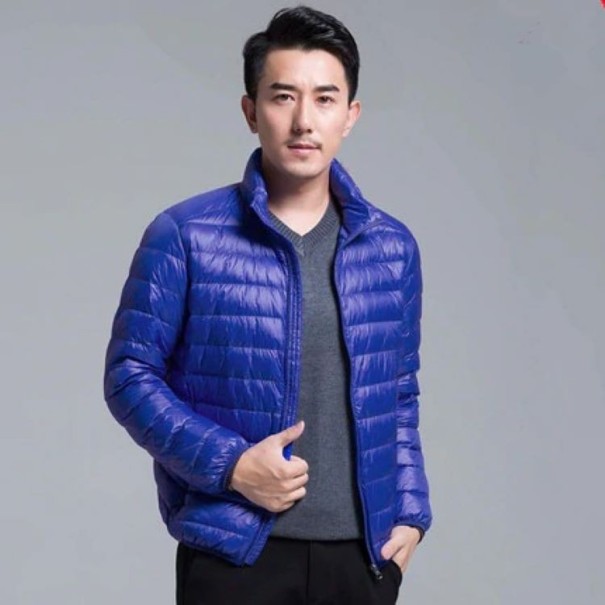 Veste en duvet pour homme bleu XXS 2