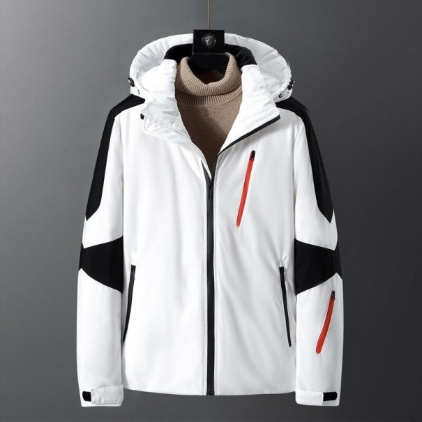 Veste en duvet pour homme F1079 blanc S
