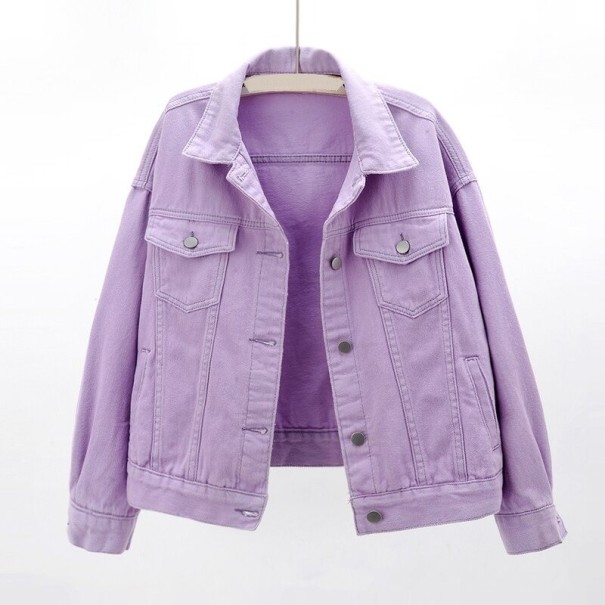 Veste en jean pour femme A1846 violet L