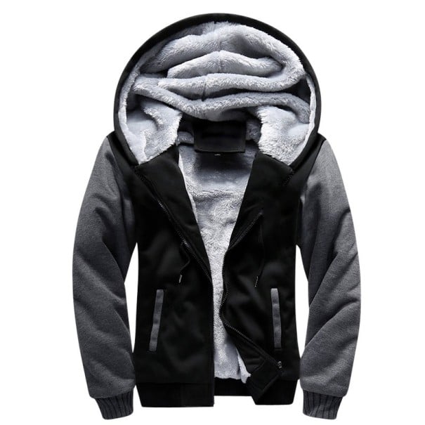 Veste en polaire en coton pour homme J934 gris clair L