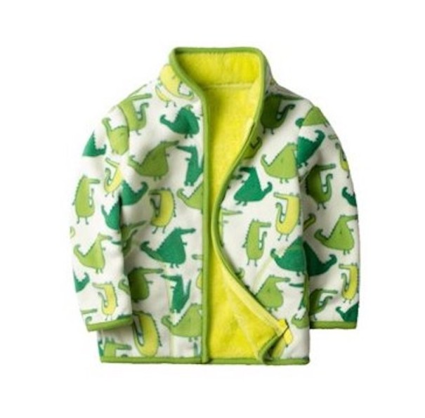 Veste en polaire pour garçon J1931 blanc-jaune 8