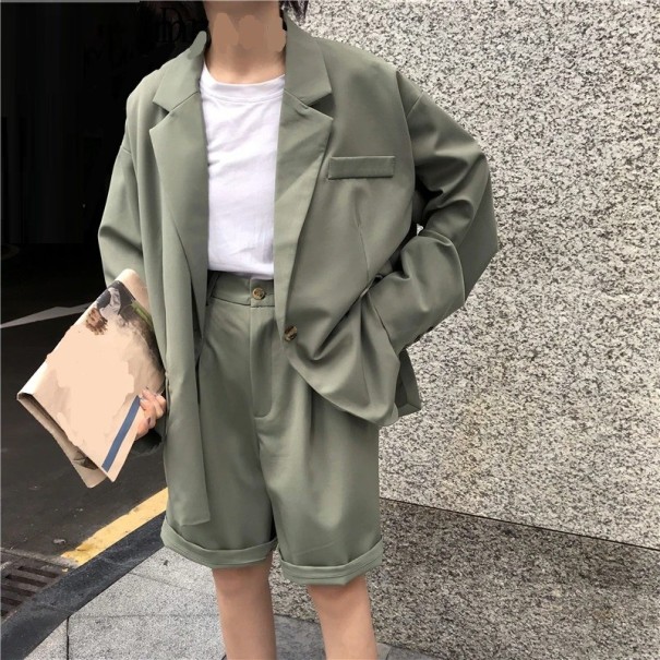 Veste et shorts pour femmes vert armée M