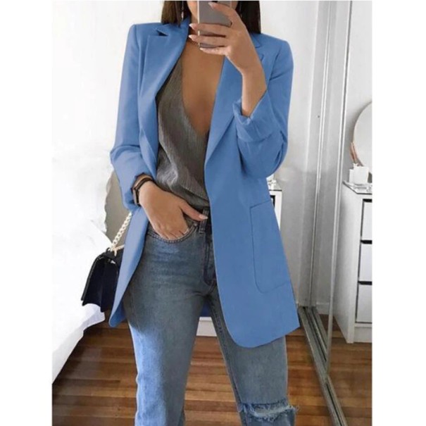 Veste longue femme B992 bleu XXL