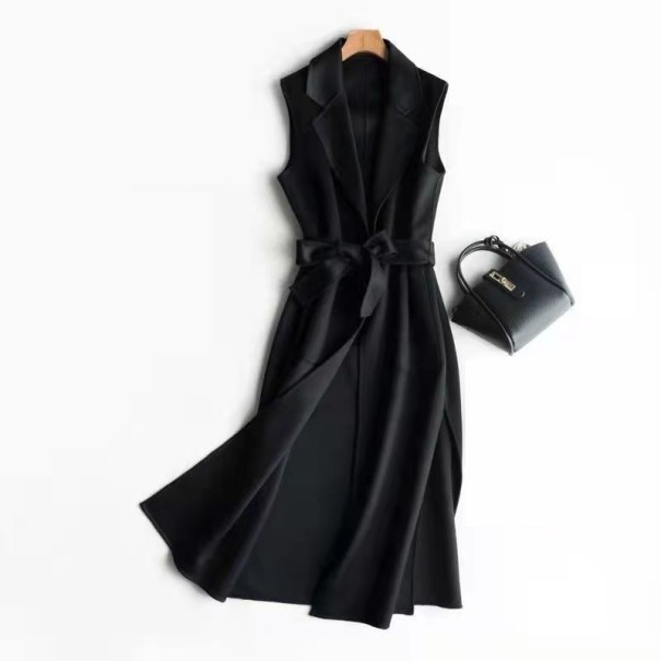 Veste longue pour femmes P2019 noir L