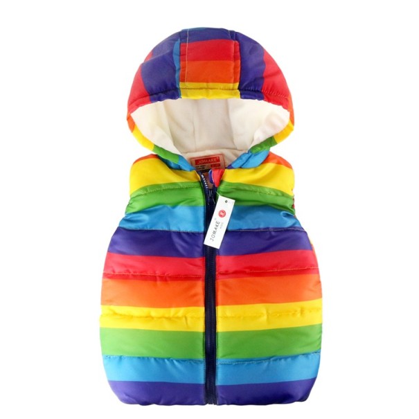 Veste matelassée arc-en-ciel pour fille 5
