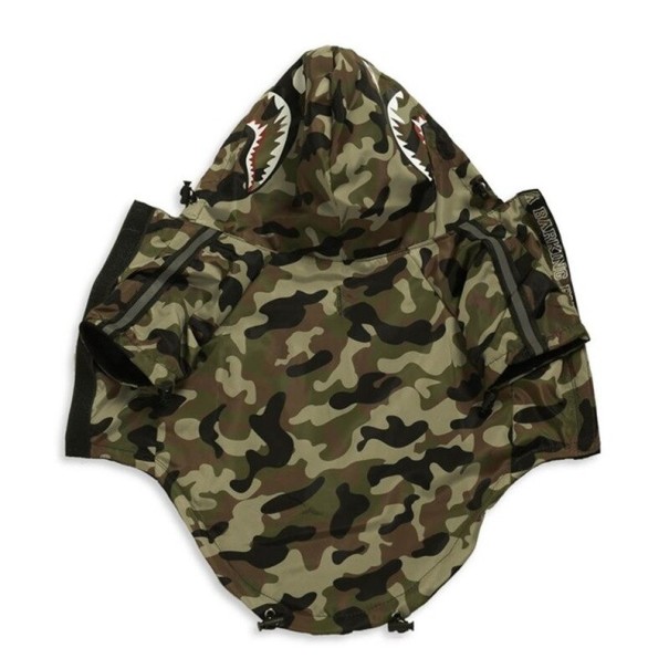 Veste pour chiens pour les promenades avec capuche et manches pour les pattes avant Cordon de serrage avec arrêts à la capuche XL 3
