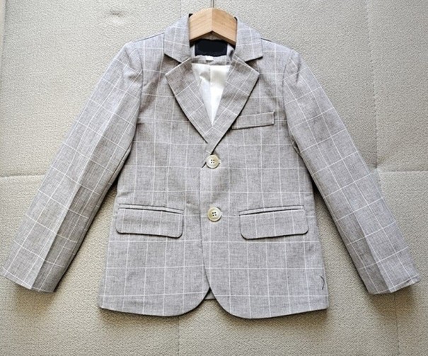 Veste pour garçon B1339 gris 8