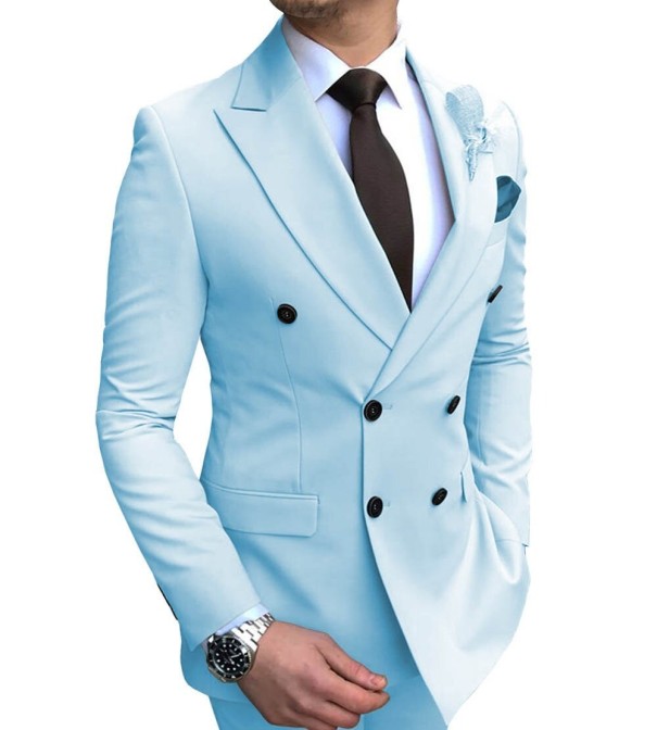Veste pour homme A2644 bleu clair S