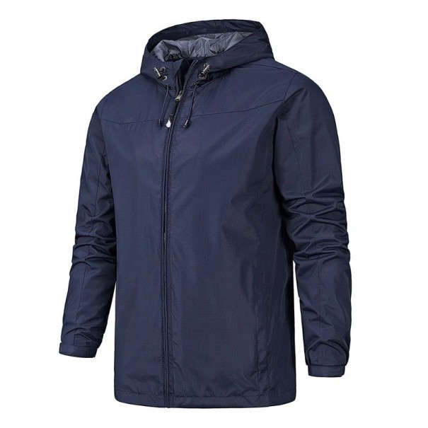 Veste pour homme avec capuche S67 bleu foncé L
