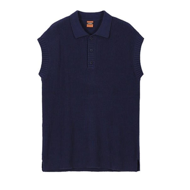 Veste pour homme avec col F304 bleu foncé S