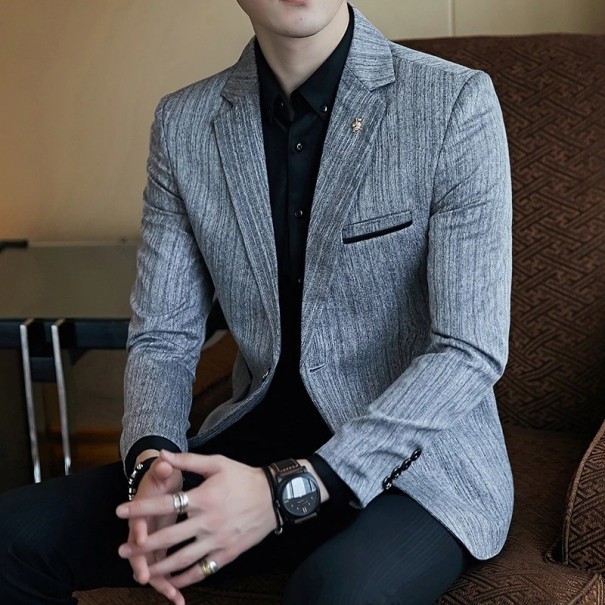 Veste pour homme F336 gris foncé M