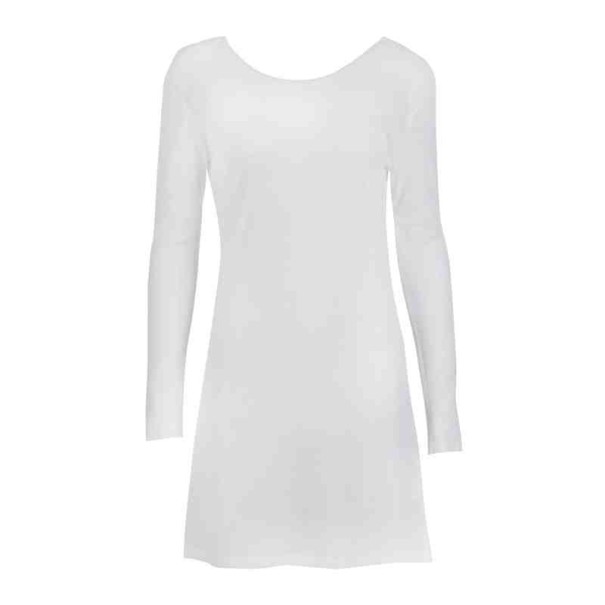 Vestido blanco de mujer con espalda abierta. M