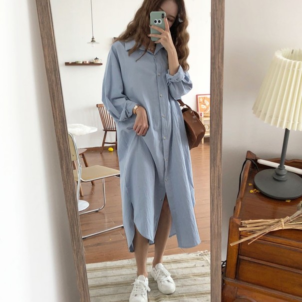 Vestido camisero de mujer Emma azul