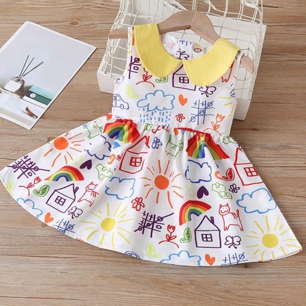 Vestido colorido para niña N74 4