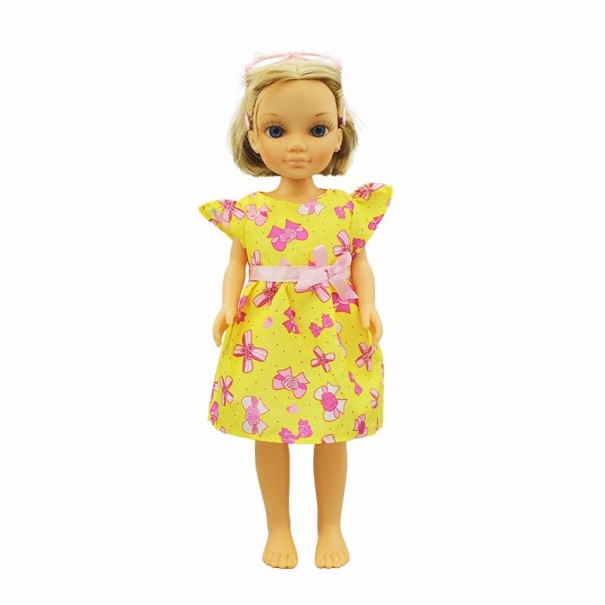 Vestido con lazo para muñeca 3