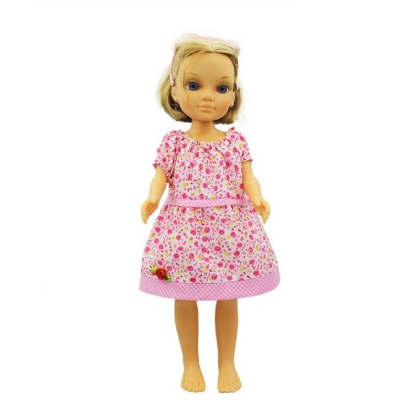 Vestido con lazo para muñeca 5