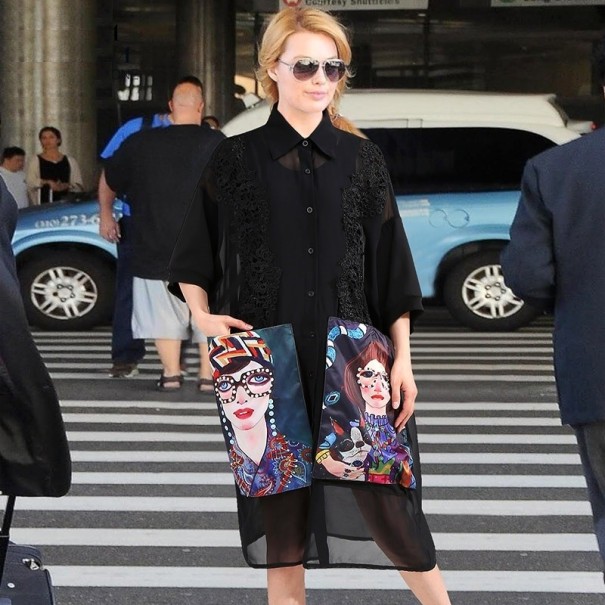 Vestido de camisa com grandes bolsos 1