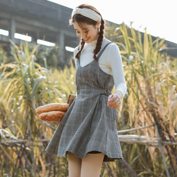 Vestido de cuadros para mujer S