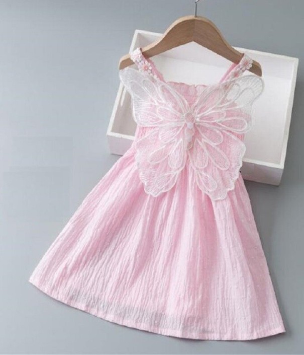 Vestido de menina N142 rosa 4