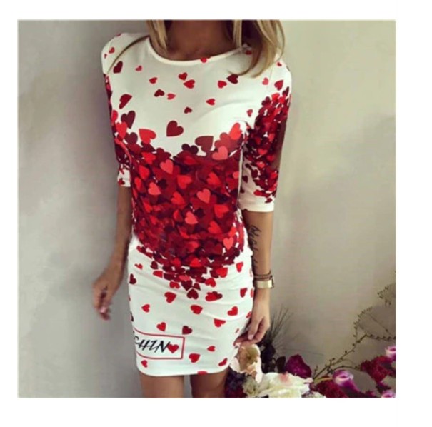 Vestido de mujer con corazones S