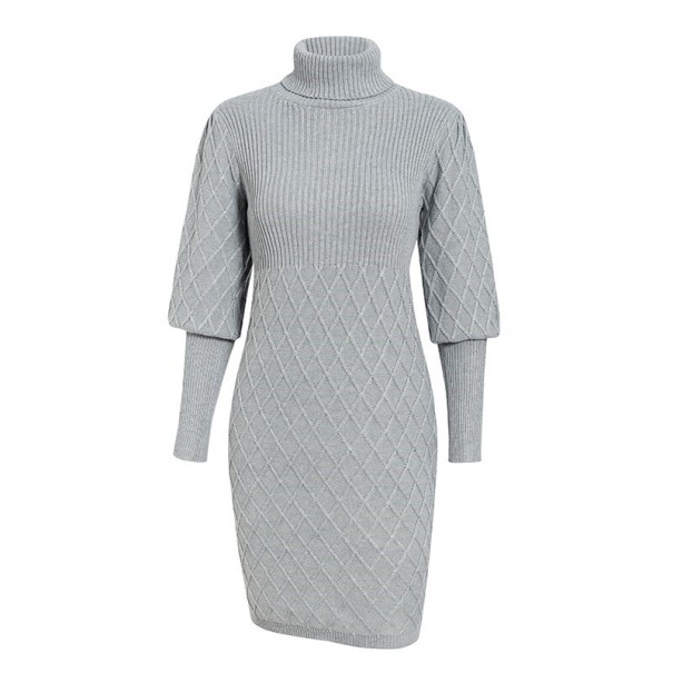 Vestido de mujer de punto gris S