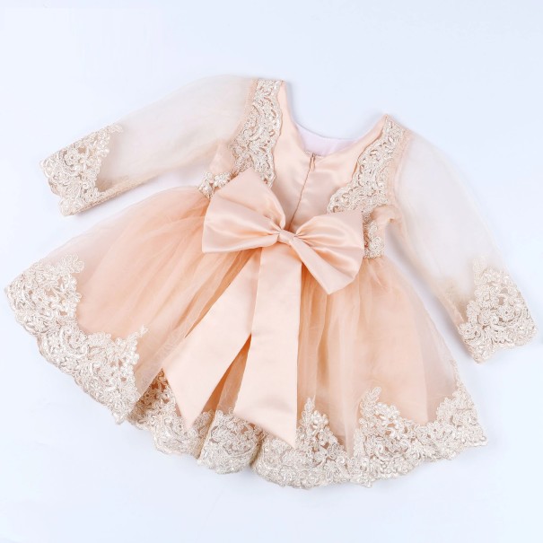 Vestido de niña con lazo N125 6