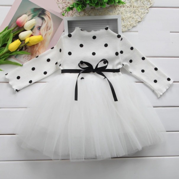 Vestido de niña N136 blanco 5