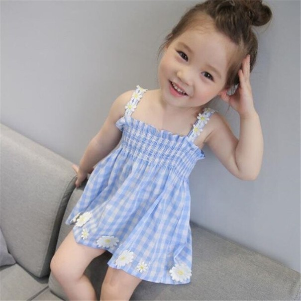 Vestido de niña N186 azul 2