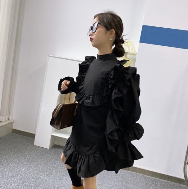 Vestido de niña N305 negro 10