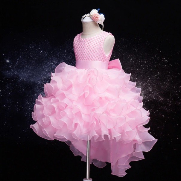 Vestido de niña N344 rosa 4