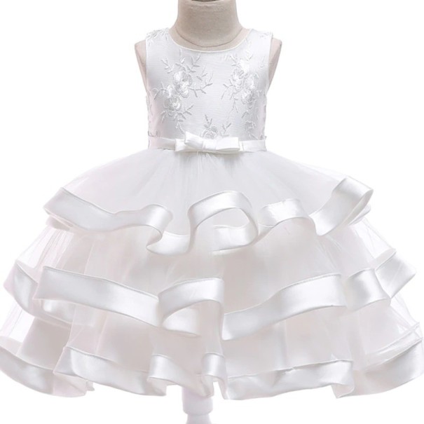 Vestido de niña N493 blanco 8