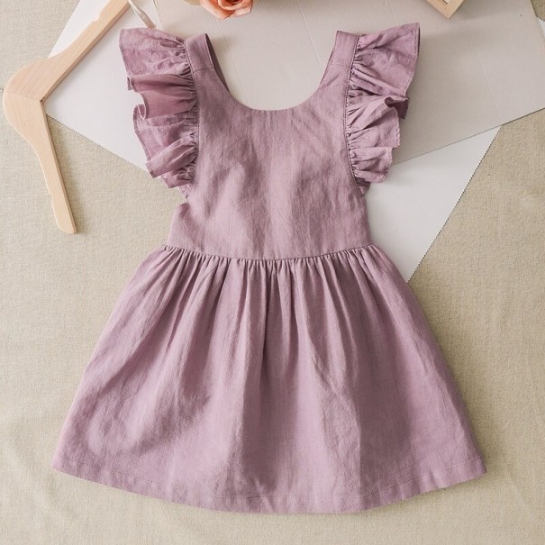 Vestido de niña N517 lavanda 2