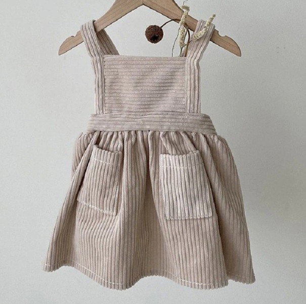 Vestido de niña N534 beige 3