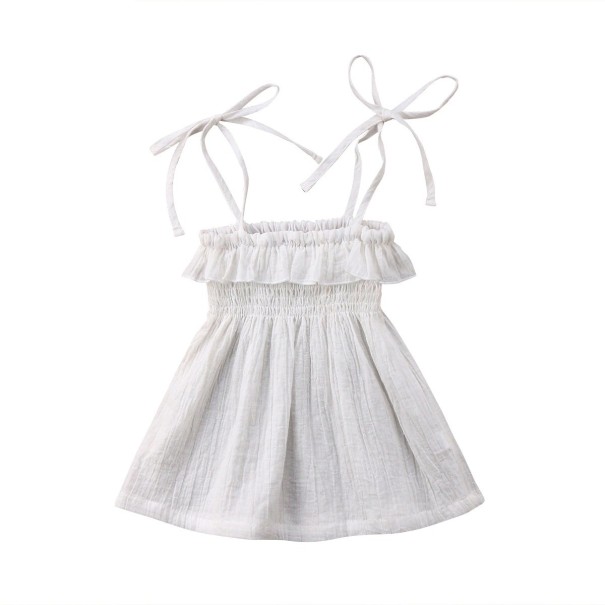 Vestido de niña N568 blanco 9-12 meses