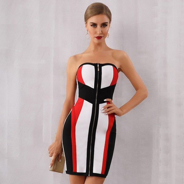 Vestido de noche colorido XS