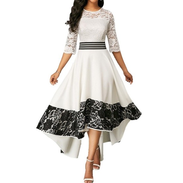 Vestido de noche de mujer con encaje. L