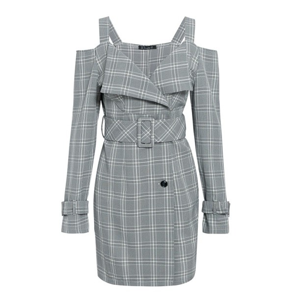 Vestido de otoño con mangas largas. XS