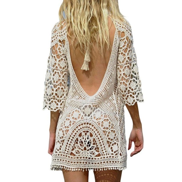 Vestido de playa mujer P278 blanco