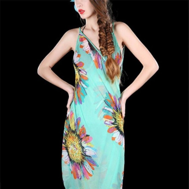 Vestido de playa mujer P424 turquesa