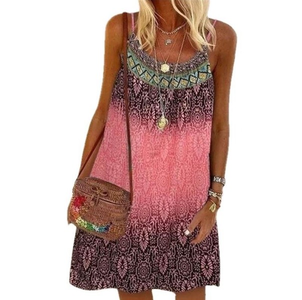 Vestido de playa mujer P937 rojo S