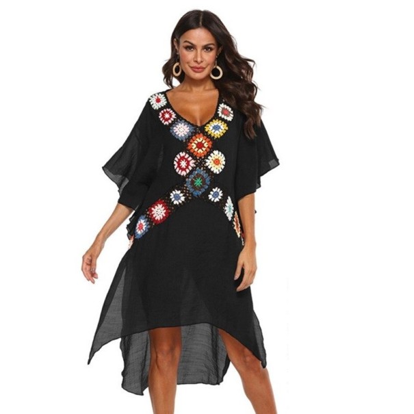 Vestido de Praia Feminino P394 preto