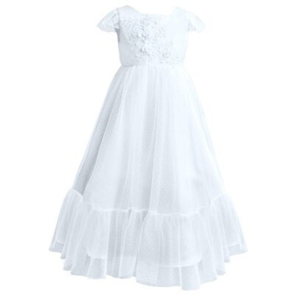 Vestido de Rapariga N377 branco 11