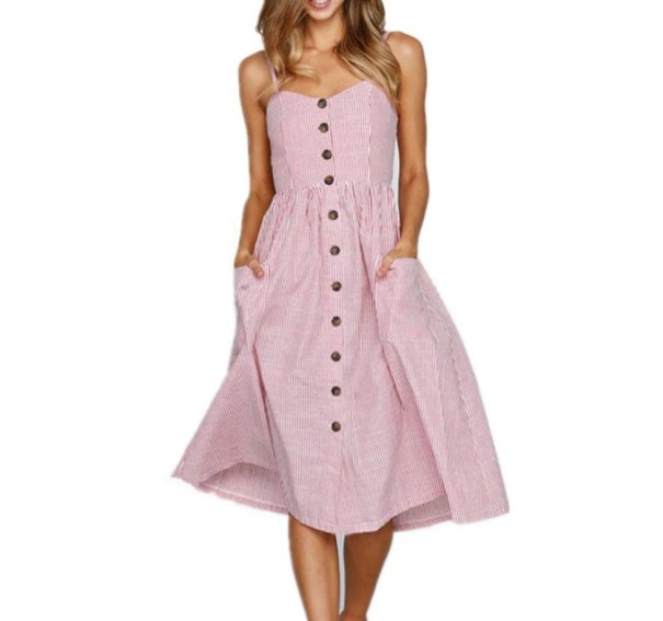 Vestido de verano de mujer con tirantes 3XL 1