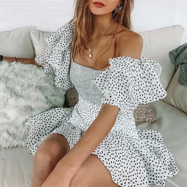 Vestido de verano de mujer con volantes S