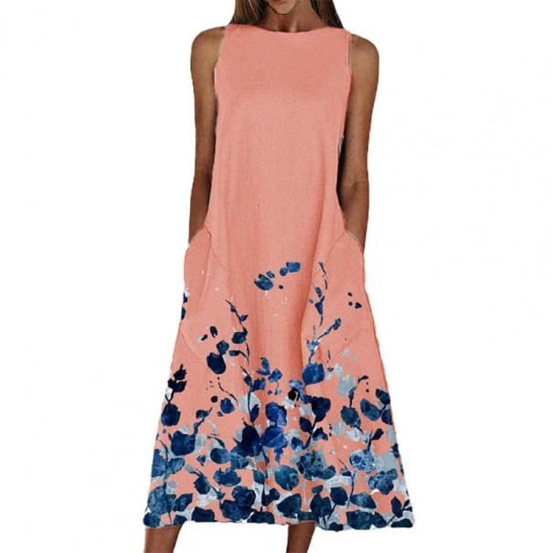 Vestido de verano para mujer P1168 rosa XXL