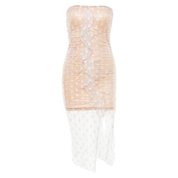 Vestido de verano sin tirantes XS