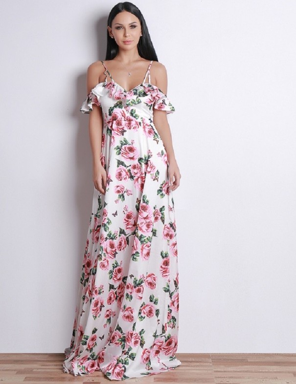 Vestido largo de lujo S