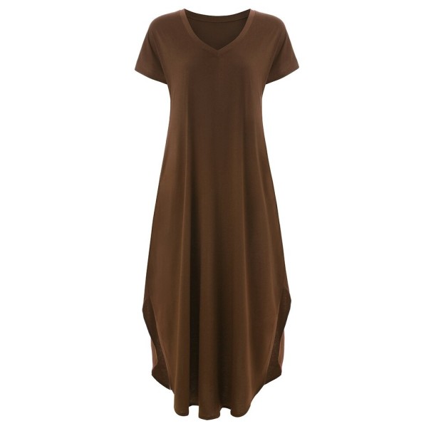 Vestido largo mujer Susana marrón M